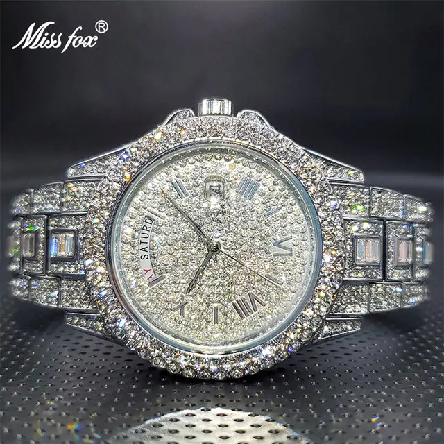 Luxury Silver Men Watch- Best Friend Birthday Gift